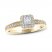 Diamond Engagement Ring 5/8 ct tw Princess/Round 14K Yellow Gold