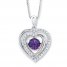 Unstoppable Love Necklace Amethyst Sterling Silver
