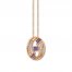 Le Vian Amethyst Necklace 1/2 cttw Diamonds 14K Strawberry Gold