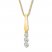 3-Stone Diamond Necklace 1/4 ct tw Round-cut 10K Yellow Gold
