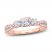 Three-Stone Diamond Engagement Ring 1 ct tw Round-Cut 14K Rose Gold