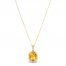 Le Vian Citrine Necklace 1/6 ct tw Diamonds 14K Honey Gold 18"