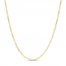 Curb Chain Necklace 2.7mm 14K Yellow Gold 16"