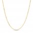 Curb Chain Necklace 2.7mm 14K Yellow Gold 16"