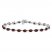 Garnet Bracelet Oval-cut Sterling Silver