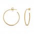 Hoop Earrings 14K Yellow Gold 25mm