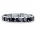 Men's Link Bracelet 1/10 ct tw Diamonds Stainless Steel