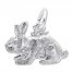 Rabbit Charm Sterling Silver