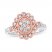 Diamond Ring 1/2 ct tw 10K Rose Gold Sterling Silver