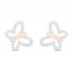 Diamond Butterfly Earrings 1/8 ct tw 10K Rose Gold