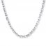 Men's Rolo Link Necklace Stainless Steel 18" Length