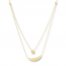 Moon & Star Layered Necklace 14K Yellow Gold