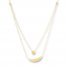 Moon & Star Layered Necklace 14K Yellow Gold