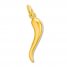 Italian Horn Charm 14K Yellow Gold