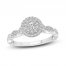 Diamond Engagement Ring 1/2 ct tw Round-Cut 10K White Gold