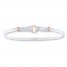 Bangle Bracelet Sterling Silver 14K Rose Gold