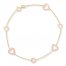 Hearts Bracelet 14K Two-Tone Gold