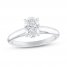 Diamond Solitaire Engagement Ring 1 ct tw Oval-Cut 10K White Gold