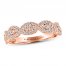 Adrianna Papell Diamond Anniversary Ring 3/8 ct tw Round-cut 14K Rose Gold