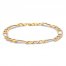Men's Figaro Chain Bracelet 10K Two-Tone Gold 8.5"