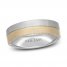 Neil Lane Men's Diamond Wedding Band 1/5 ct tw Round-Cut 14K Two-Tone Gold