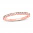 Diamond Wedding Band 1/5 ct tw 14K Rose Gold