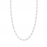 20" Cable Chain Necklace 14K White Gold Appx. .8mm