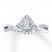 Engagement Ring 3/8 ct tw Diamonds 14K White Gold