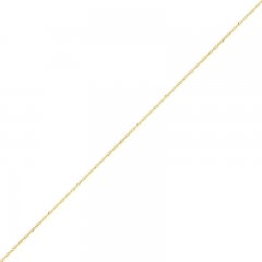 Singapore Chain Necklace 14K Yellow Gold 22"