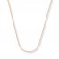 Wheat Chain Necklace 14K Rose Gold 20" Length