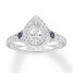 Neil Lane Diamond & Sapphire Engagement Ring 1 ct tw 14K Gold