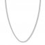 20" Men's Curb Chain Necklace 14K White Gold Appx. 2.7mm