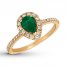Le Vian Natural Emerald Ring 3/8 ct tw Nude Diamonds 14K Gold