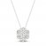 Diamond Fashion Necklace 1/5 ct tw Round-cut 10K White Gold 18"