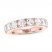 Leo Diamond Anniversary Ring 2 ct tw Round-cut 14K Rose Gold