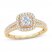 Multi-Diamond Engagement Ring 1/2 ct tw Round-cut 10K Yellow Gold