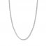 18" Textured Rope Chain 14K White Gold Appx. 2.3mm