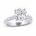 THE LEO Legacy Lab-Created Diamond Engagement Ring 3-1/2 ct tw Round-cut 14K White Gold