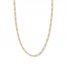 22" Figaro Chain Necklace 14K Yellow Gold Appx. 3.2mm