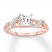 Princess-cut Diamond Engagement Ring 7/8 cttw 14K Two-Tone Gold