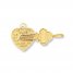 Heart & Key Charm 14K Yellow Gold