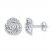 Diamond Swirl Earrings 1/4 ct tw Round-cut 10K White Gold