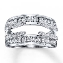 Previously Owned Diamond Enhancer Ring 1 ct tw Round-cut 14K White Gold