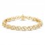 Encircled by Love Diamond Line Bracelet 1 ct tw Round-cut 10K Yellow Gold 7.25"