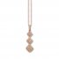 Le Vian Diamond Necklace 5/8 ct tw Round 14K Strawberry Gold