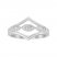 Diamond Geometric Ring 1/5 ct tw Round-cut 10K White Gold