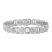 Men's Diamond Bracelet 1 ct tw Sterling Silver 8.5"