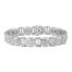 Men's Diamond Bracelet 1 ct tw Sterling Silver 8.5"