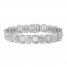 Men's Diamond Bracelet 1 ct tw Sterling Silver 8.5"