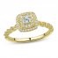 Diamond Engagement Ring 1/3 ct tw Round-cut 10K Yellow Gold